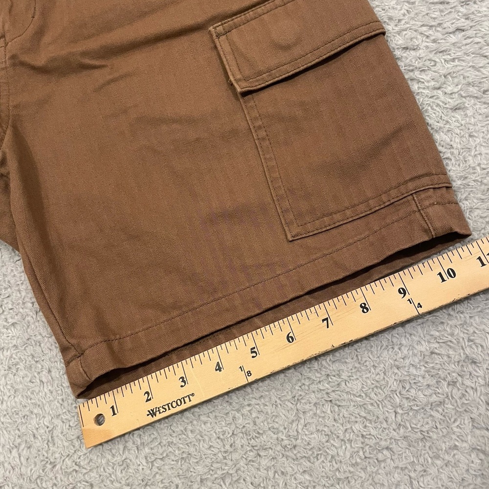 Katin Grant Cargo Shorts Mens 32 Brown Herringbone 7" Inseam Gorpcore Huckberry - Picture 8 of 11